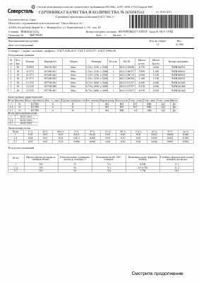 Предпросмотр: Сертификат качества № 1630385161