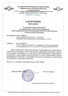 Предпросмотр: Заключение № 04-2022