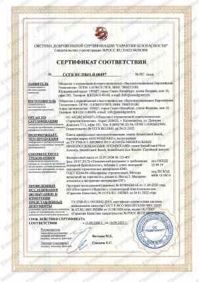 Предпросмотр: Сертификат соответствия № ССГБ RU.ПБ01.Н.00497