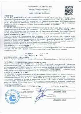 Предпросмотр: Сертификат соответствия № RU C-RU.ПБ37.В.00924/23