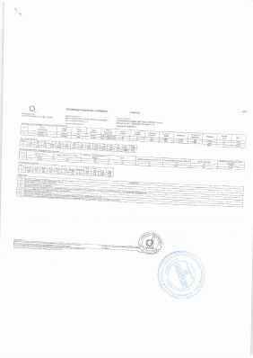 Предпросмотр: Сертификат качества № 2300010007