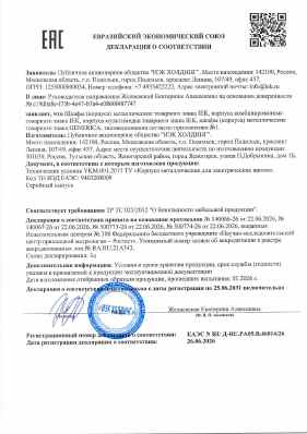 Предпросмотр: Декларация о соответствии № ЕАЭС N RU Д-RU.РА05.В.46014/26