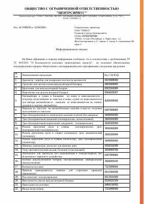 Предпросмотр: Информационное письмо № ЦС/1065/23