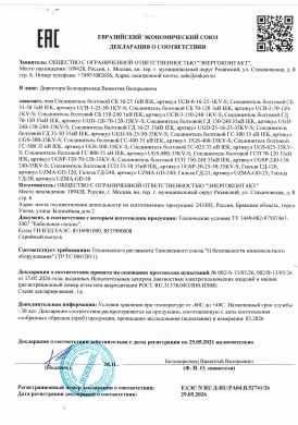 Предпросмотр: Декларация о соответствии № ЕАЭС N RU Д-RU.РА04.В.52741/26