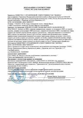 Предпросмотр: Декларация о соответствии № РОСС RU Д-RU.РА01.В.15969/23