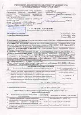 Предпросмотр: Протокол испытаний № 99