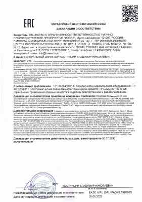 Предпросмотр: Декларация о соответствии № ЕАЭС N RU Д-RU.PA06.B.59269/25