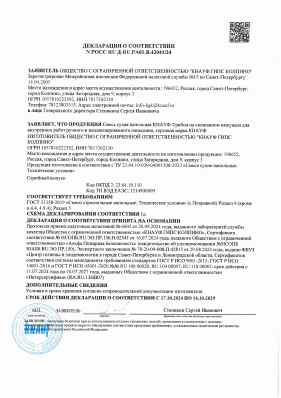 Предпросмотр: Декларация о соответствии № РОСС RU Д-RU.РА01.В.42041/24