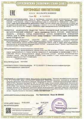 Предпросмотр: Сертификат соответствия № ЕАЭС RU C-RU.ЖТ01.В.00262/25