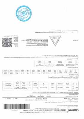 Предпросмотр: Сертификат качества № 1710048902