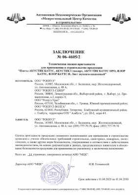 Предпросмотр: Заключение № 06-4605/2