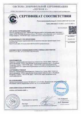 Предпросмотр: Сертификат соответствия № RU.32468.04ЛЕГ0.007.ОС.01588