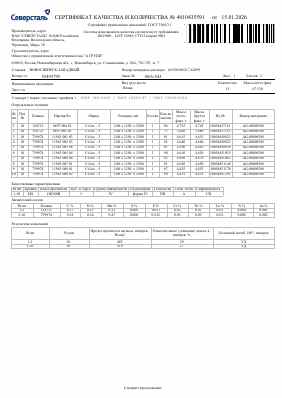 Предпросмотр: Сертификат качества № 4010435591