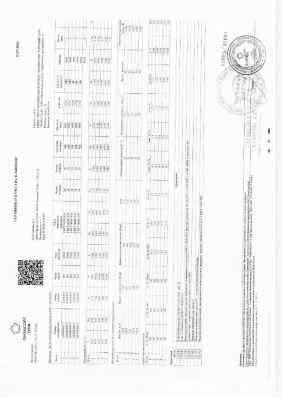 Предпросмотр: Сертификат качества № 2600026287