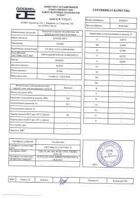Предпросмотр: Сертификат качества № 81062551