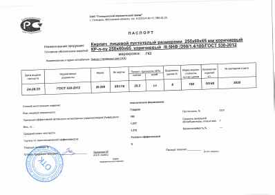Предпросмотр: Паспорт качества № Партия 851/16, накладная № 3826