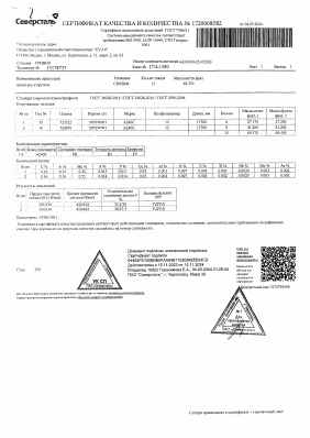 Предпросмотр: Сертификат качества № 1720068582