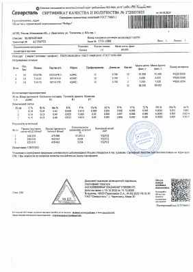 Предпросмотр: Сертификат качества № 1720053835