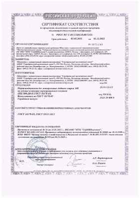Предпросмотр: Сертификат соответствия № РОСС RU С-RU.СЦ01.В.00333/21